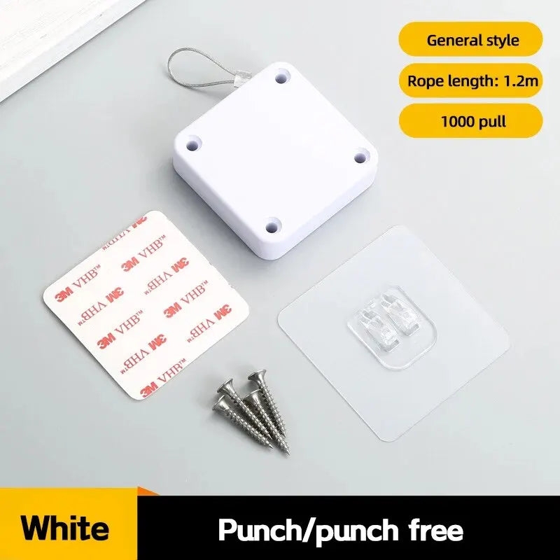 Automatic Drawstring Door Closer, Sliding Door, Office, Bathroom, Bedroom, Household, Simple Silent and Non Punching Door Closer