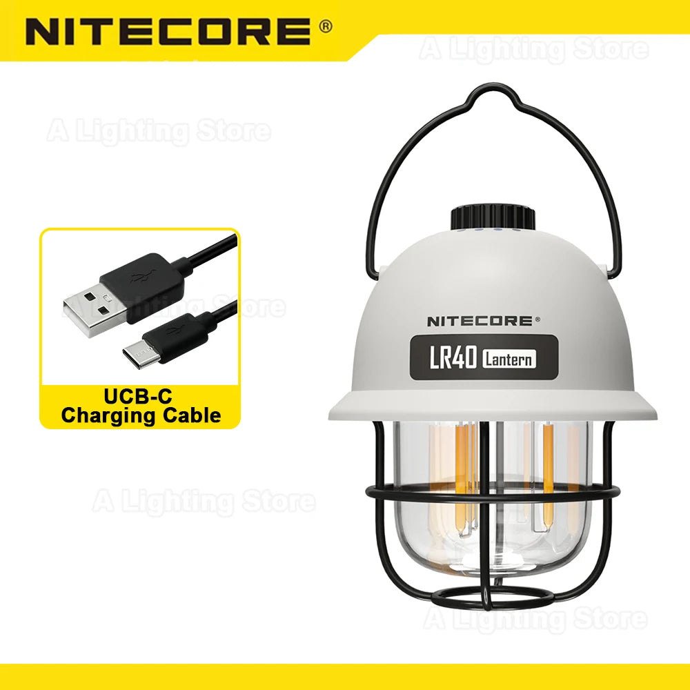 NITECORE LR40 Camping Lantern Camping light Power bank Tent light Portable lamp hand lantern Campsite Light Pendant Lights