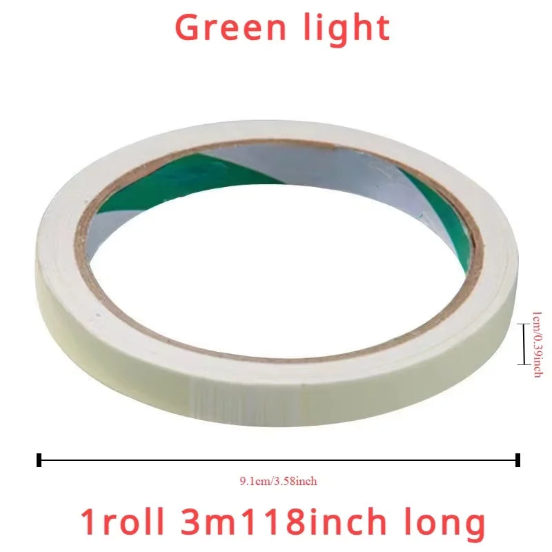 YX Luminous Fluorescent Night Self-adhesive Glow In The Dark Sticker Tape Safety Security Home Decoration Warning Adhesive Tape