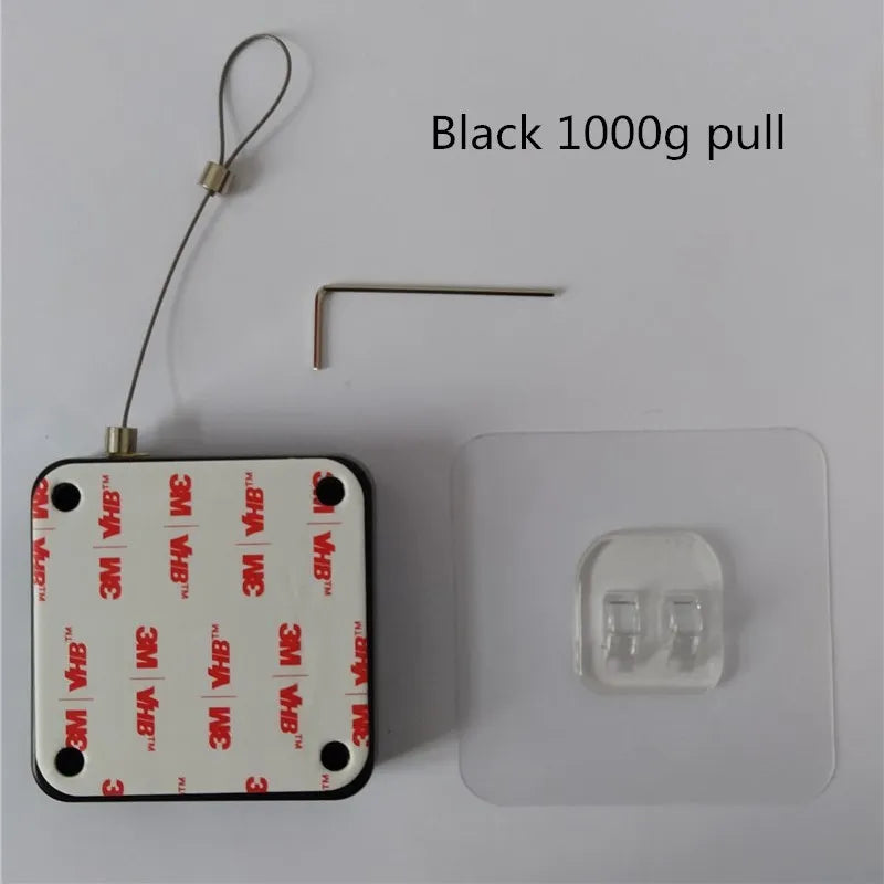 KK&FING Punch-free Automatic Door Closer 500g-1200g Wire Rope Retractable Automatic Recovery Coil Closing Device Door Hardware