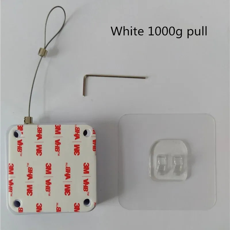 KK&FING Punch-free Automatic Door Closer 500g-1200g Wire Rope Retractable Automatic Recovery Coil Closing Device Door Hardware