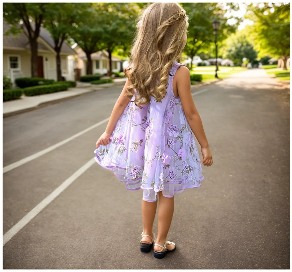 Bohemian Summer Girls Flower Dress Kids Girl Beach Dresses Chiffon Kids Dresses Floral Teenager Girls Clothes 6 8 10 12 14 Year