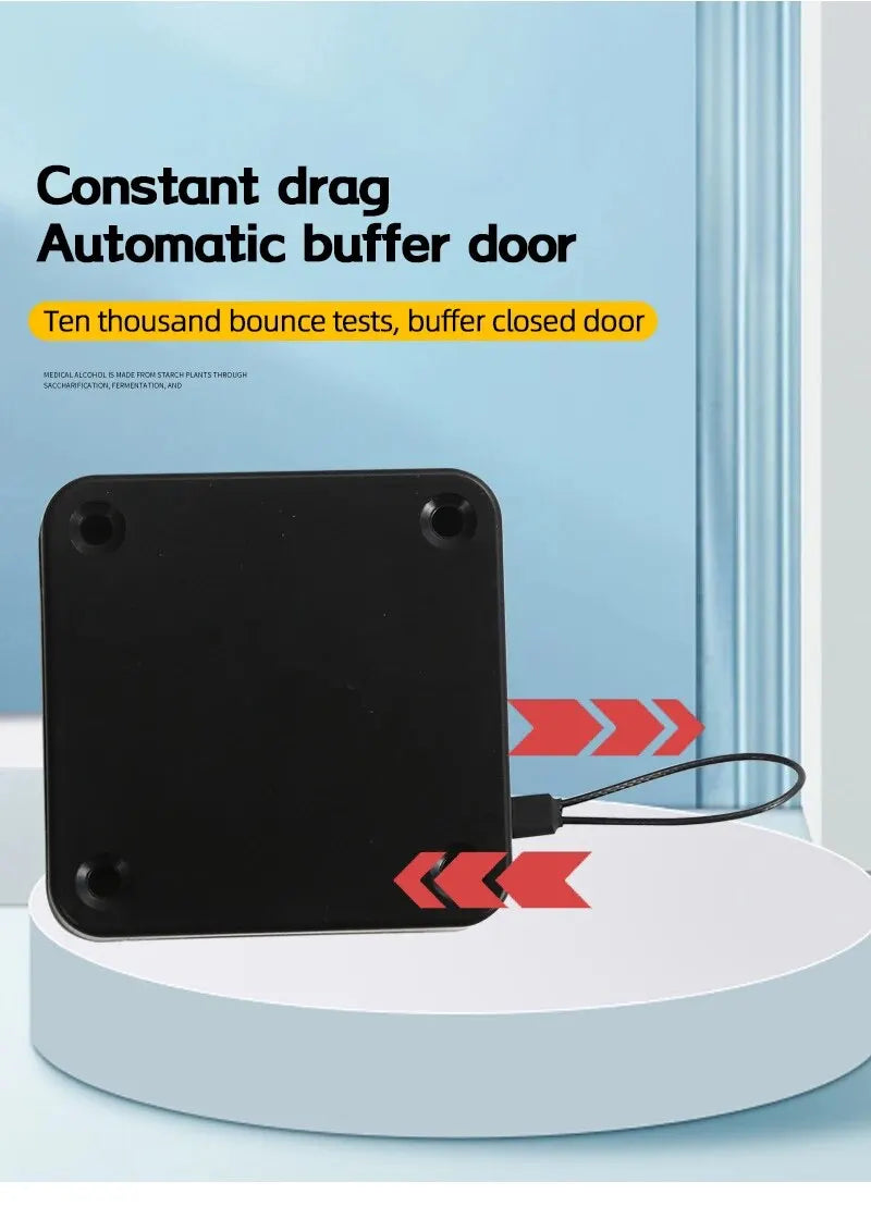 Automatic Drawstring Door Closer, Sliding Door, Office, Bathroom, Bedroom, Household, Simple Silent and Non Punching Door Closer