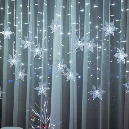 4M Led Light Curtain Garland Holiday Lighting Christmas Decorations Bedroom Party Lights New Year's Eve Fairy Home Decoration