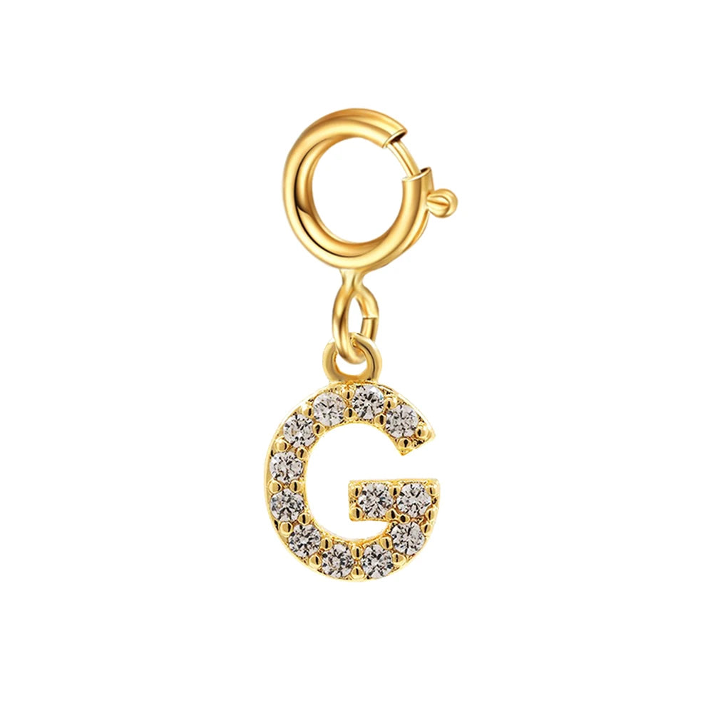 Personalized bracelet diy name initial letter pendant Gold Color Bracelet Stainless Steel Twist Cuban Chain Bracelet for Women