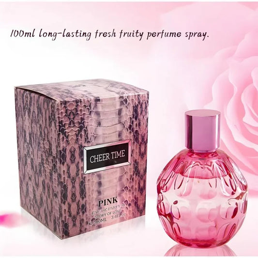 Cheer Time Unisex Love Perfume Long-lasting Fresh Jasmine Citrus Scent Eau De Toilette 100ml Couples Fun Dating Fragrance Spray