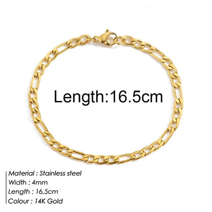 Personalized bracelet diy name initial letter pendant Gold Color Bracelet Stainless Steel Twist Cuban Chain Bracelet for Women