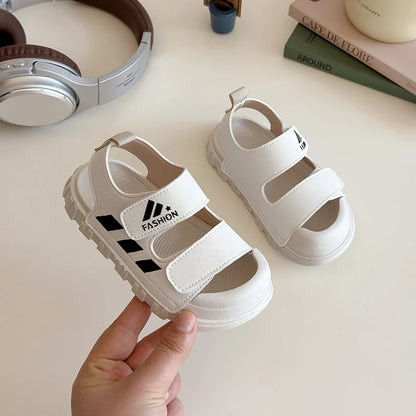 Kids Sandals Children Summer Beach Shoes for Boys Girls Toddlers Little Boy Sandals Fashion 2025 New Toes-covered Anti-kick Soft