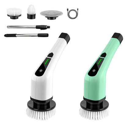 9-in-1 Electric Cleaning Brush Electric Spin Cleaning Scrubber Electric Cleaning Tools Parlour Kitchen Bathroom Cleaning Gadgets