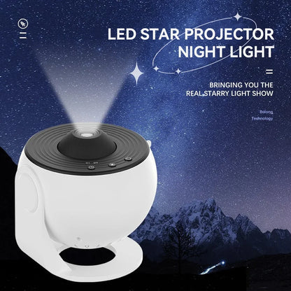 Night Light Galaxy Projector Starry Sky Projector 360° Rotate Planetarium Lamp For Kids Bedroom Valentines Day Gift Wedding Deco