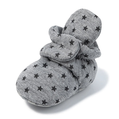 Winter Padded Thickened High-top Warm Newborn Baby Walking Shoe Anti-slip Cotton Soft Bottom Versatile Classic Baby Casual Shoes