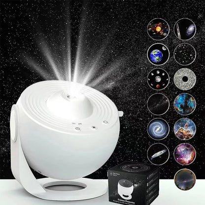 Night Light Galaxy Projector Starry Sky Projector 360° Rotate Planetarium Lamp For Kids Bedroom Valentines Day Gift Wedding Deco