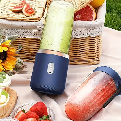 1set-New portable juicer with 2 cups, USB rechargeable mini blender, fresh juicer cup, personal sized smoothie blender