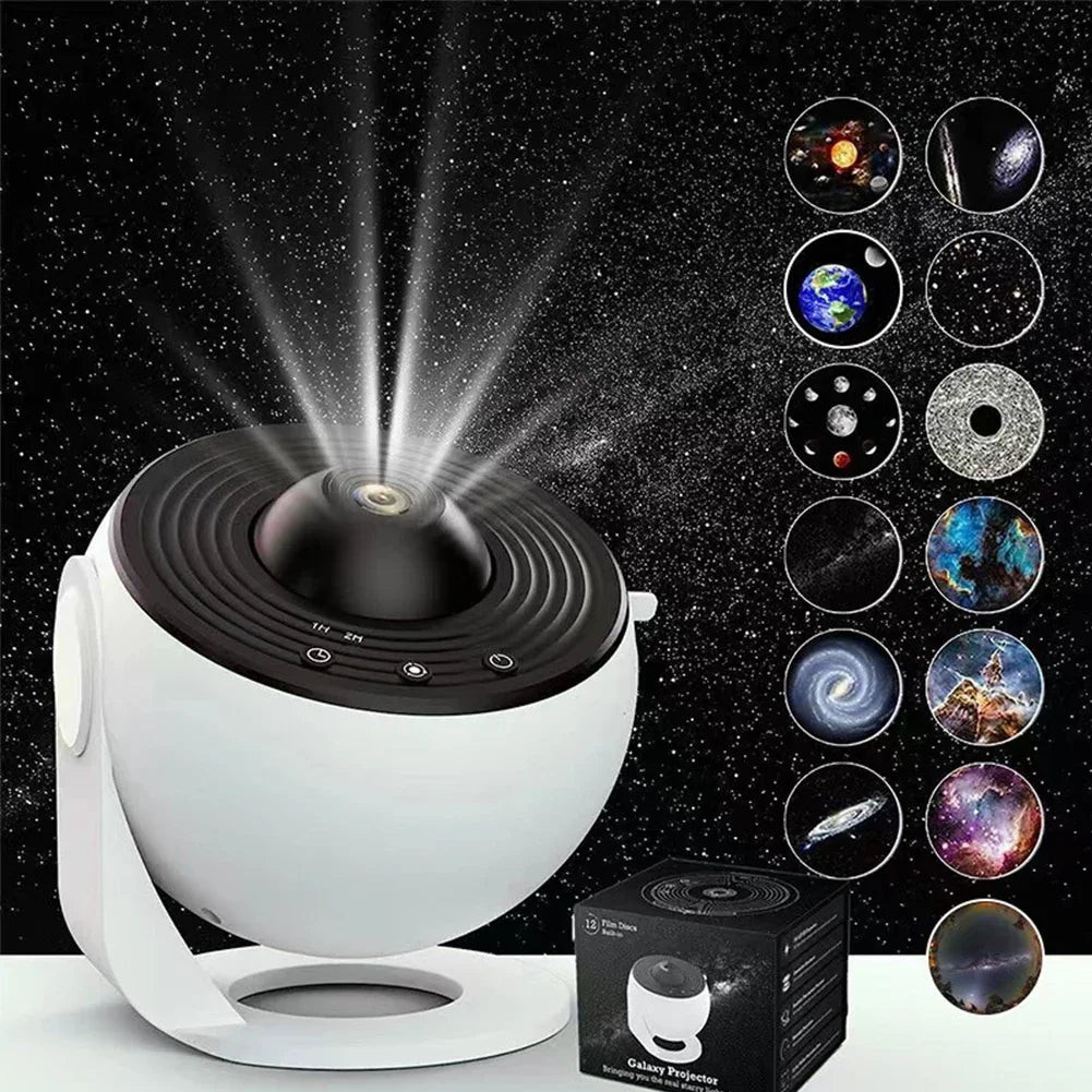 Night Light Galaxy Projector Starry Sky Projector 360° Rotate Planetarium Lamp For Kids Bedroom Valentines Day Gift Wedding Deco