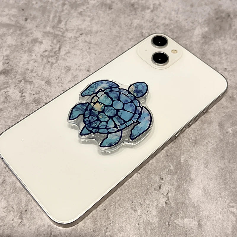 Korean Cute Turtle Dolphin Phone Holder Griptok Finger Ring Support For iPhone Samsung Cases Grip Tok Socket Bracket Girl Gift