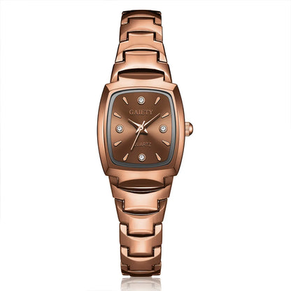 Elegant Women Quartz Watch Luxury Classic Stainless Steel Color Band Watches Ladies Wristwatch
