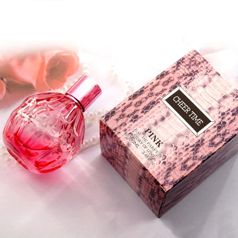 Cheer Time Unisex Love Perfume Long-lasting Fresh Jasmine Citrus Scent Eau De Toilette 100ml Couples Fun Dating Fragrance Spray