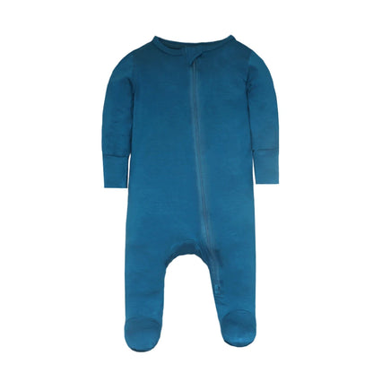 New Fashion Baby Rompers Bamboo Fiber Baby Boy Girl Clothes Long Sleeve Footed Newborn Baby Clothes Infant Bebe Jumpsuit Zipper