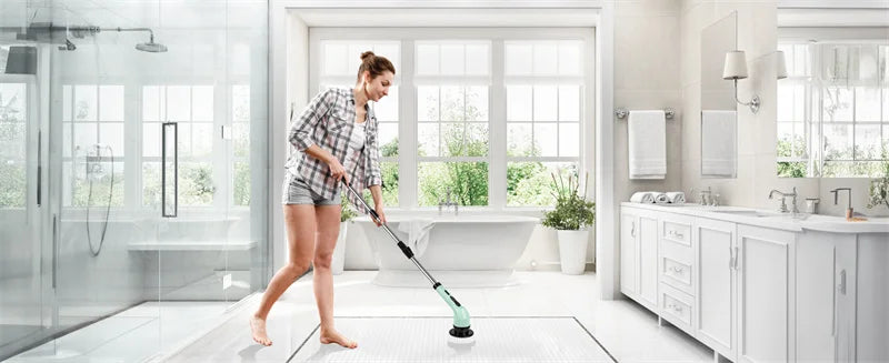 9-in-1 Electric Cleaning Brush Electric Spin Cleaning Scrubber Electric Cleaning Tools Parlour Kitchen Bathroom Cleaning Gadgets