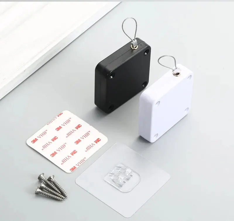 Automatic Drawstring Door Closer, Sliding Door, Office, Bathroom, Bedroom, Household, Simple Silent and Non Punching Door Closer