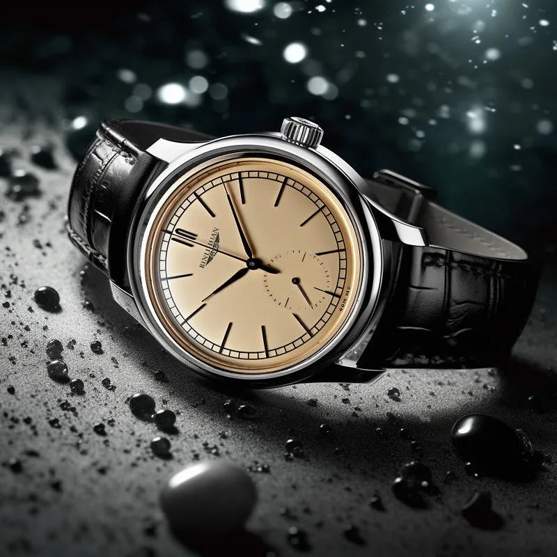 Men Fashion Retro Leather Watch Quartz Analog Business Wristwatch Birthday Gift