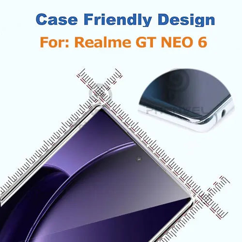 3D Protective Glass For Realme GT NEO 6 Full Glue Screen Protector Anti Shatter GT 6T Tempered Glass Film