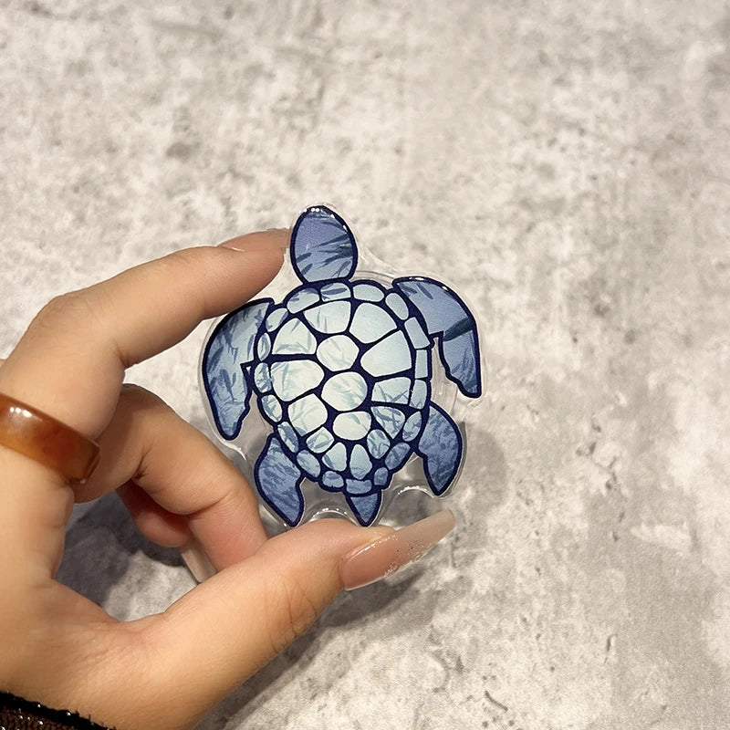Korean Cute Turtle Dolphin Phone Holder Griptok Finger Ring Support For iPhone Samsung Cases Grip Tok Socket Bracket Girl Gift