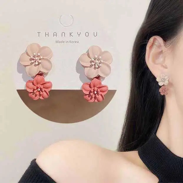 925 Silver Needle Korean Fashion Bow Crystal Drop Earrings For Women Jewelry 2025 Trending New Luxury Zircon Butterfly Earrings
