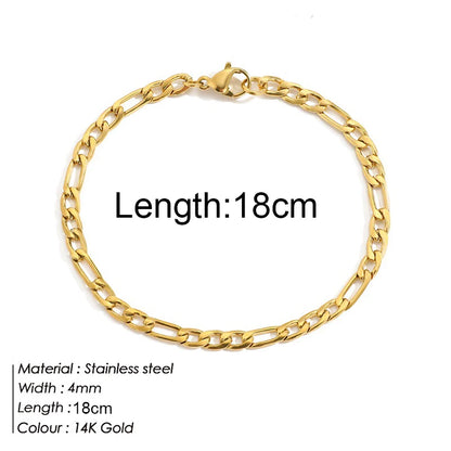 Personalized bracelet diy name initial letter pendant Gold Color Bracelet Stainless Steel Twist Cuban Chain Bracelet for Women