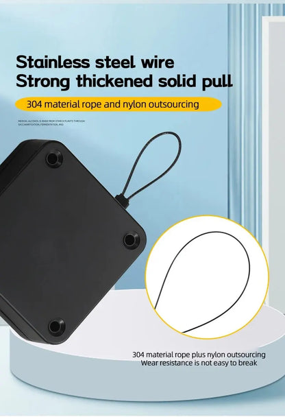 Automatic Drawstring Door Closer, Sliding Door, Office, Bathroom, Bedroom, Household, Simple Silent and Non Punching Door Closer