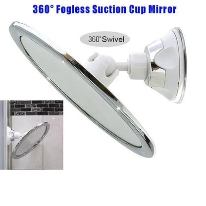Fogless Makeup Mirror With Holder Suction Cup 360 Rotation Shower Shave Mirrors Women Cosmetic Make Up Mirror Bathroom Supplies