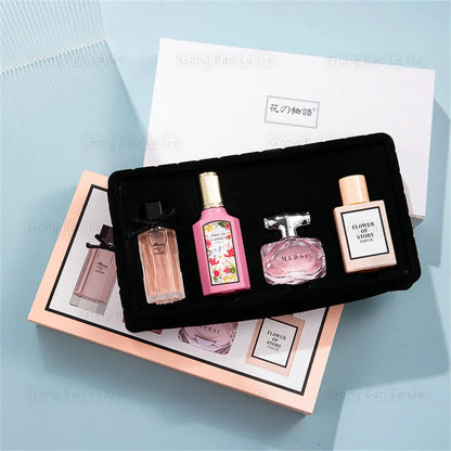 Brand Perfume Women Gift Box 110ml Four Piece Set Perfumes De Mujer Fresh Floral Scent Lasting Fragrance Pheromone Parfums Dames