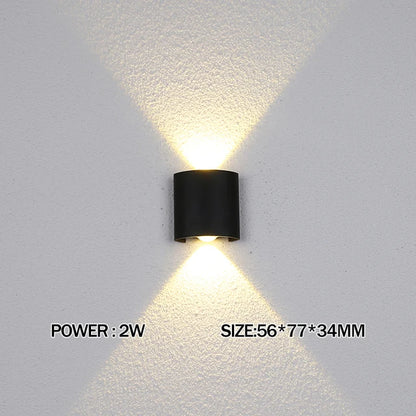 Up and Down LED Wall Lamp Waterproof IP65 Aluminium Interior Wall Light For Bedroom Living Room Corridor Indoor Outdoor Lighting