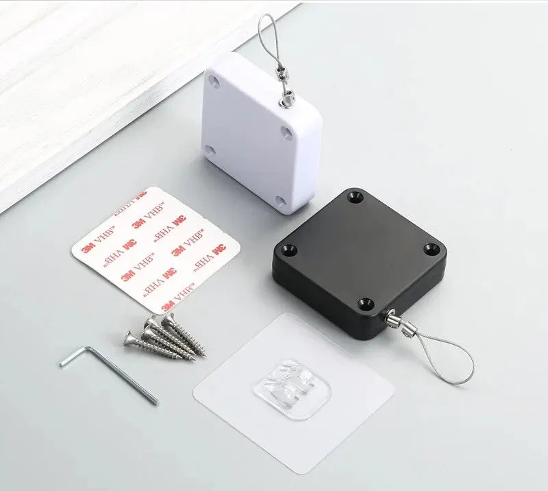 Automatic Drawstring Door Closer, Sliding Door, Office, Bathroom, Bedroom, Household, Simple Silent and Non Punching Door Closer