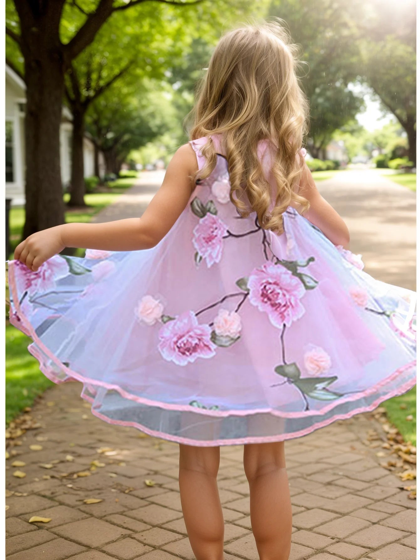 Bohemian Summer Girls Flower Dress Kids Girl Beach Dresses Chiffon Kids Dresses Floral Teenager Girls Clothes 6 8 10 12 14 Year