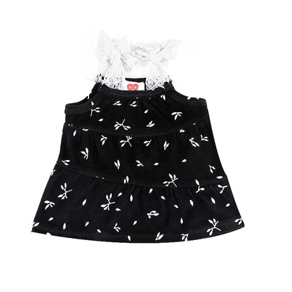 3m-36m Baby Girls' Pants Set 2 Piece Cute Blouse and Skinny Pants Black Velvet Fall Outfits Lace Bow Strap Floral Tank top