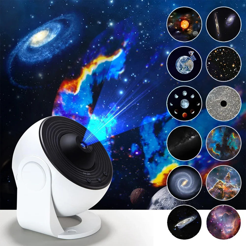 Night Light Galaxy Projector Starry Sky Projector 360° Rotate Planetarium Lamp For Kids Bedroom Valentines Day Gift Wedding Deco