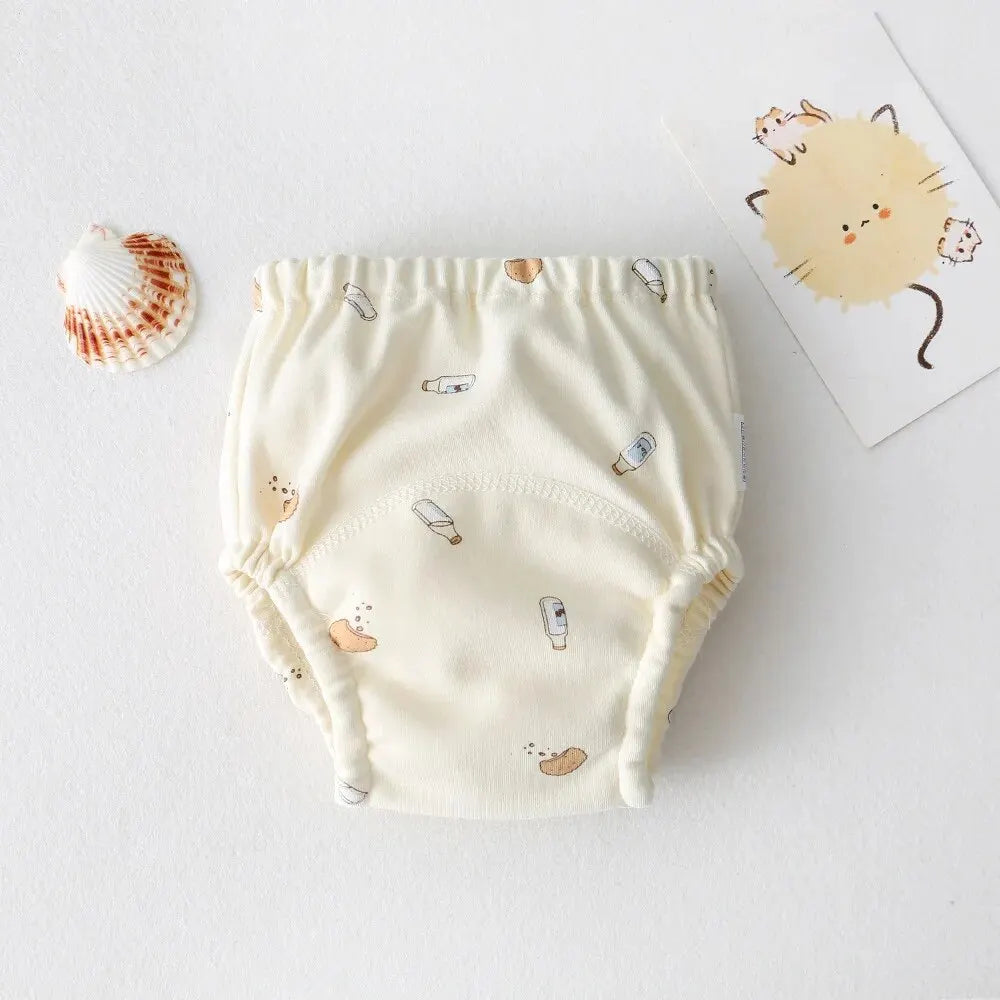Cartoon Baby Diaper Infant Nappy Pocket Ecological Training Panties Reusable Cotton Baby Training Pants Newborn Cloth Diaper
