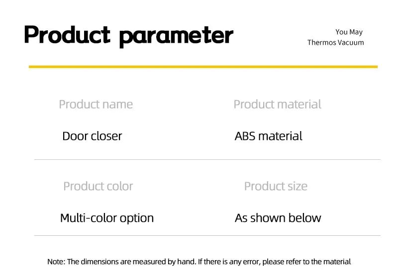 Automatic Drawstring Door Closer, Sliding Door, Office, Bathroom, Bedroom, Household, Simple Silent and Non Punching Door Closer