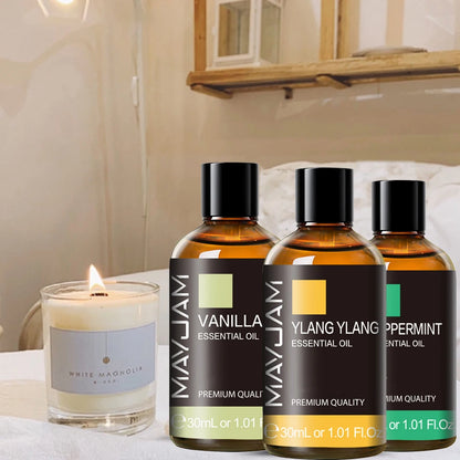 MAYJAM 30ML with Dropper Essential Oils Oregano Lemon Eucalyptus Spearmint Neroli Helichrysum Turmeric Anise Star Tea Tree