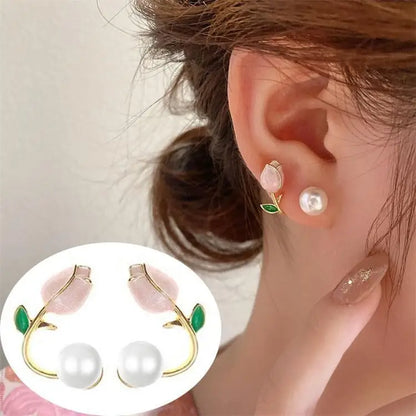 925 Silver Needle Korean Fashion Bow Crystal Drop Earrings For Women Jewelry 2025 Trending New Luxury Zircon Butterfly Earrings