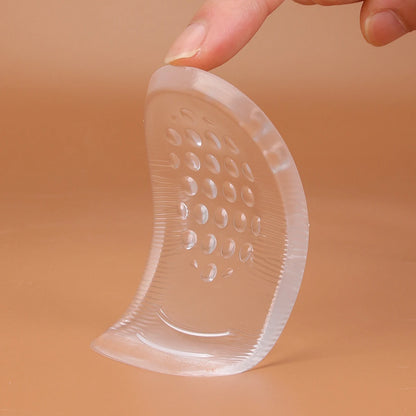 Silicone Gel Heel Cups - Shoe Inserts for Plantar ache, Sore Heel Pain,  - Pad and Shock Absorbing Support for Women (1 Pairs）